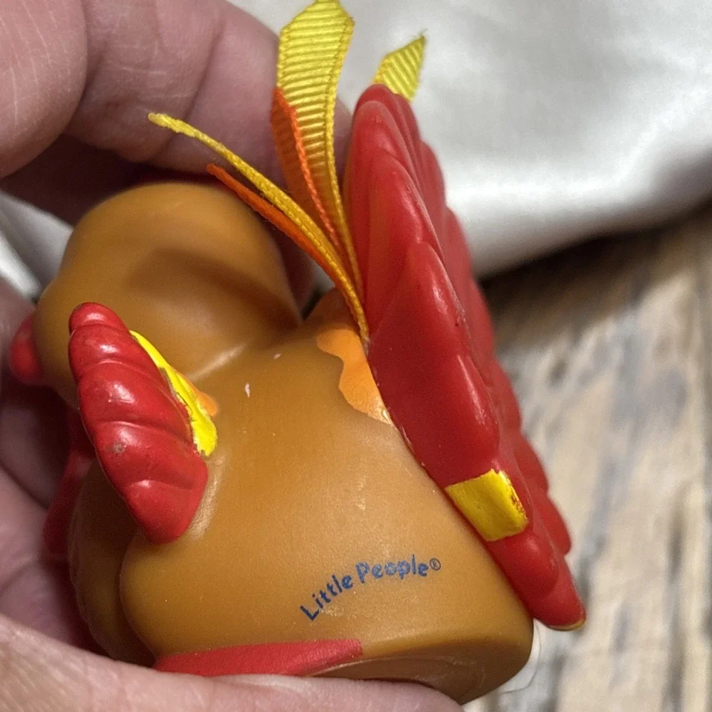 Fisher Price Little People Thanksgiving Farm Turkey Bird Touch & Feel Rare 2006